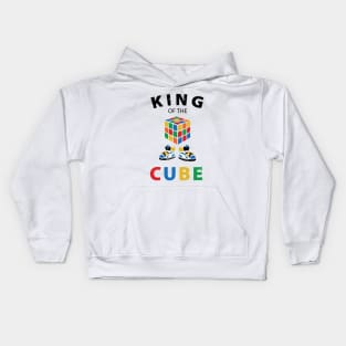 King of the cube - rubiks cube lover Kids Hoodie